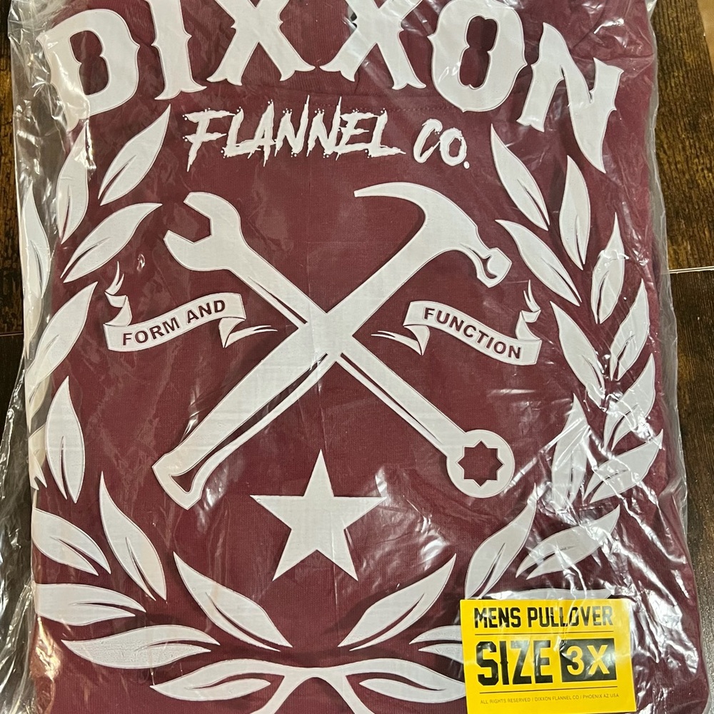 DIXXON Burgundy Pullover 3X
